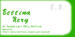 bettina mery business card